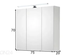 Peilikaappi LED-valaistuksella 86