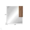 Peili LED-valaistuksella ja kaapilla Jupiter 120 cm