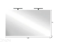 Peili LED-valaistuksella Jupiter 120 cm
