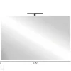 Peili LED-valaistuksella Jupiter 100 cm