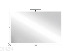 Peili LED-valaistuksella Jupiter 100 cm
