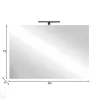 Peili LED-valaistuksella Jupiter 80 cm