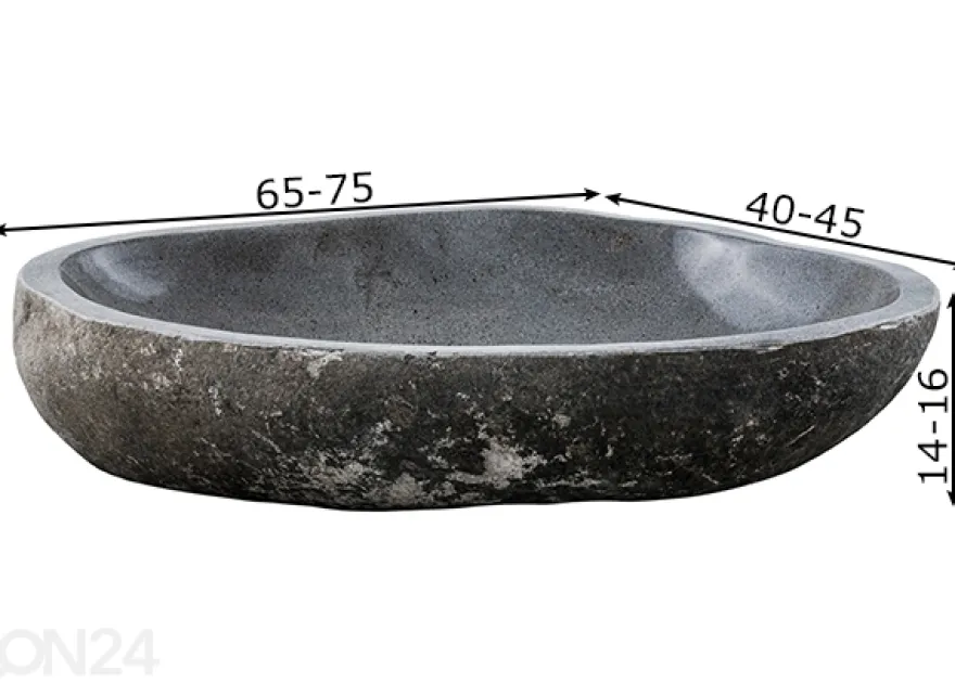 Pesuallas jokikivestä