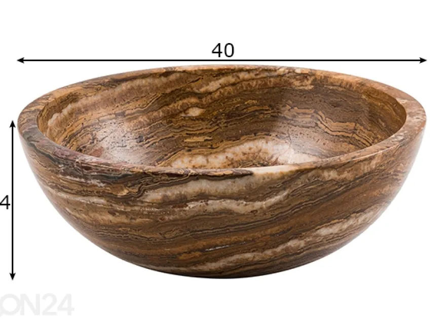 Pesuallas korukivestä