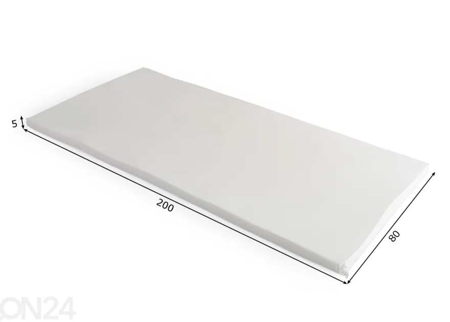 Petauspatja Alva 80x200x5 cm