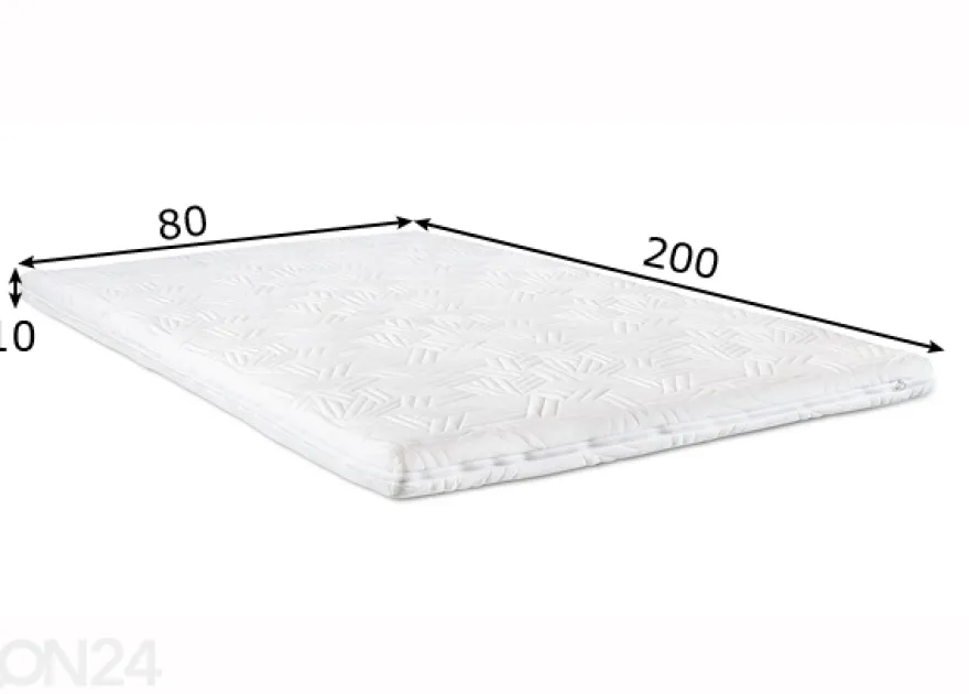 Petauspatja Hypnos Aphrodite memory foam ja vetoketju 80x200x10cm