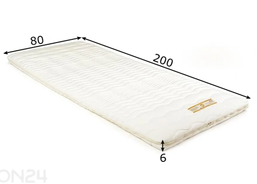 Petauspatja Madrazzi memory foam 80x200x6 cm