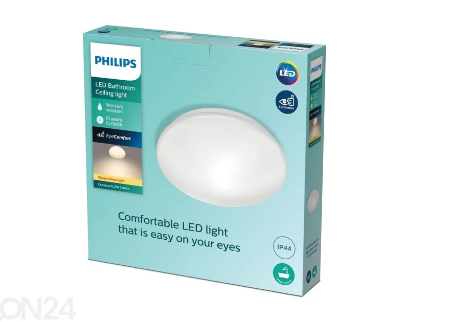 Philips Canopus kylpyhuoneen valaisin 17 W 2700K IP44