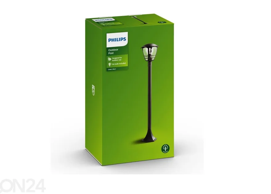 Philips Creek pylväsvalaisin E27 musta
