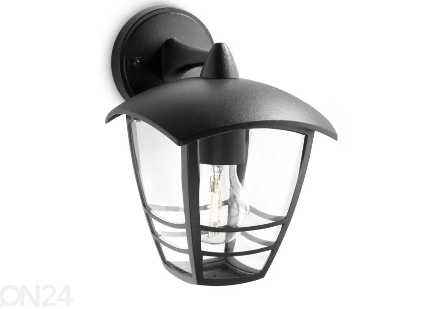 Philips Creek seinävalaisin E27 musta