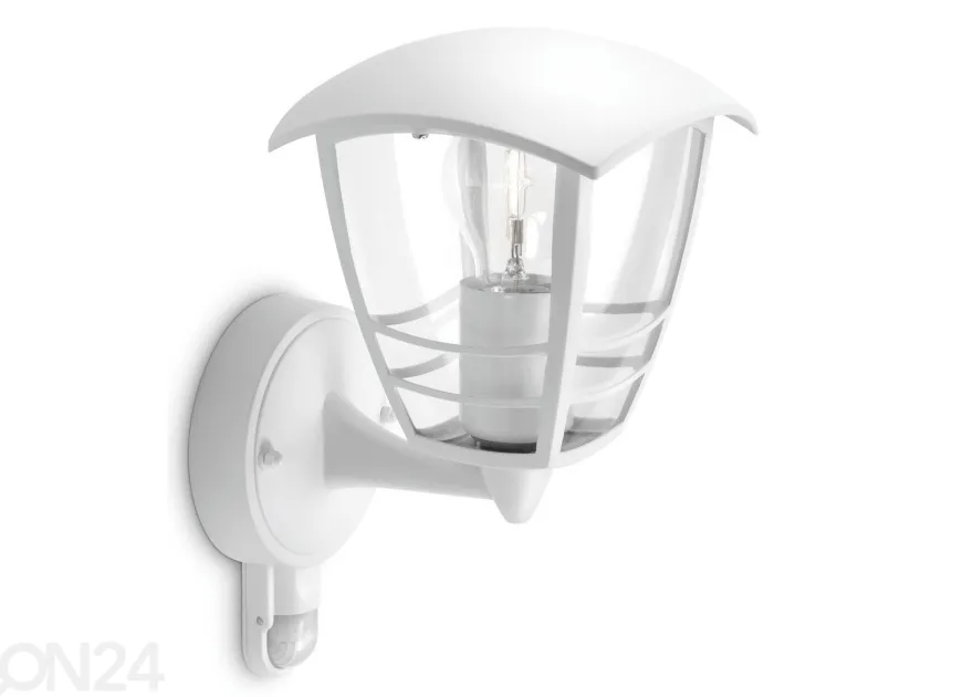 Philips Creek seinävalaisin liiketunnistimella E27 valkoinen