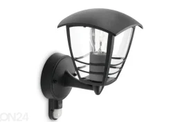 Philips Creek seinävalaisin liiketunnistimella E27 musta