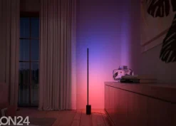 Philips Hue Black and Color ambience lattiavalaisin Signe musta tasaisella värinvaihdolla