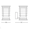 Philips Patio seinävalaisin 1xE27