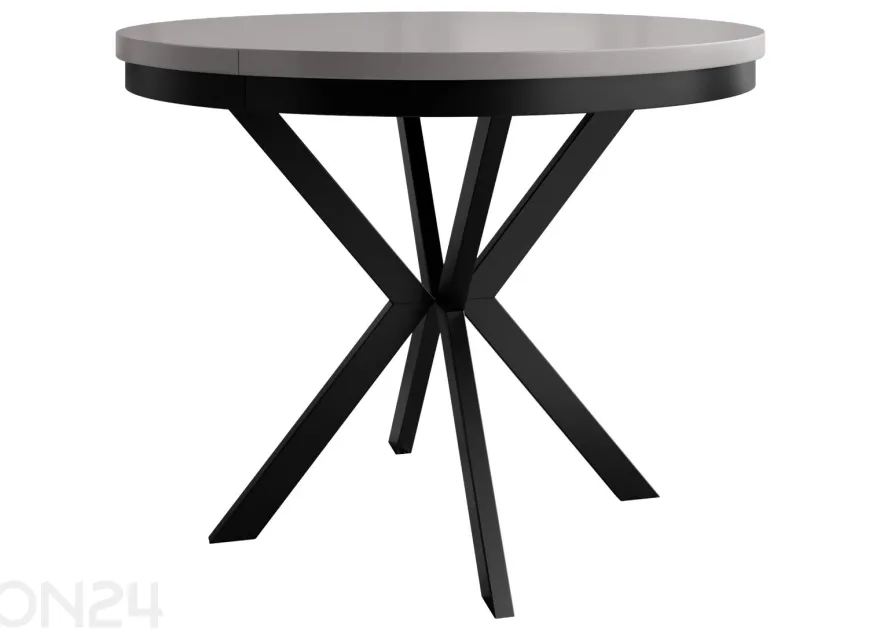 Pidennettävä ruokapöytä Edder 120x120/196 cm