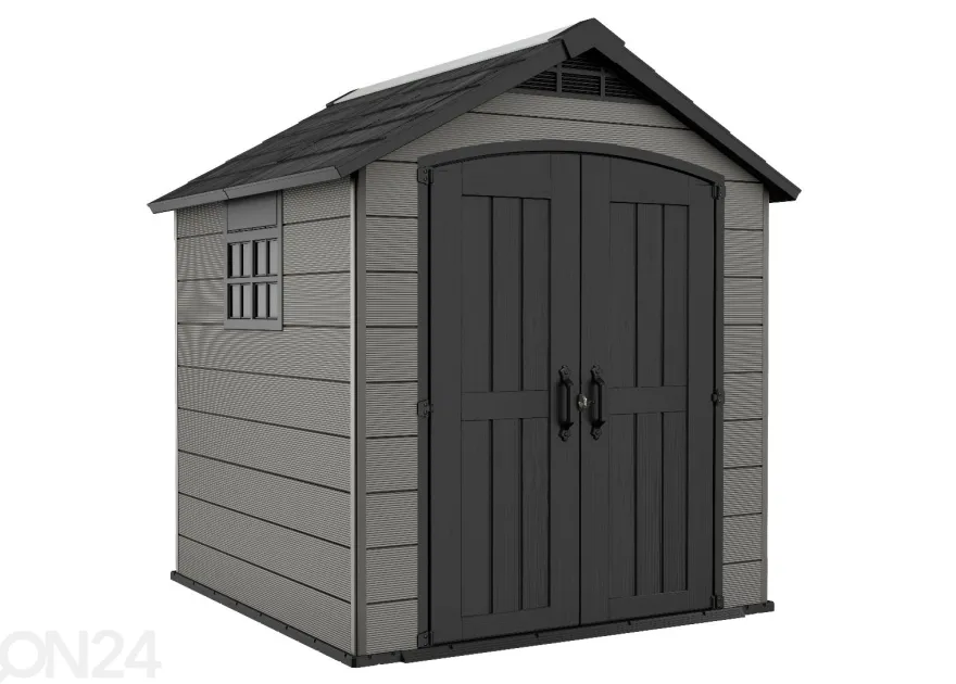 Pihavarasto Premier 757, 4 m², harmaa