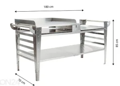Pizzauunin pöytä Baso-inox-XL