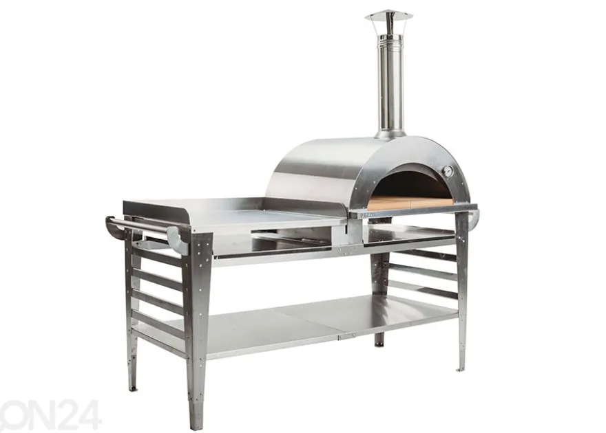 Pizzauuni pöytätasolla Pizzo-XL-set-inox