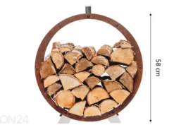 Polttopuukori Cor-Ten terästä Hugo, Ø 58 cm