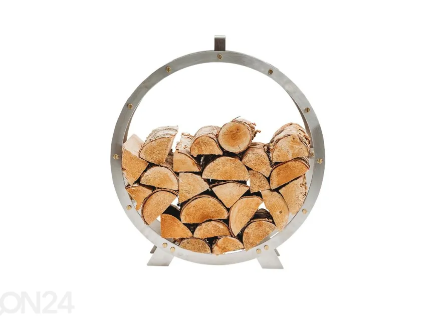 Polttopuukori terästä Hugo-inox, Ø 58 cm