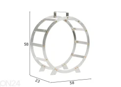 Polttopuukori terästä Hugo-inox, Ø 58 cm