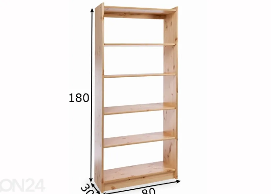 Puinen hyllykkö