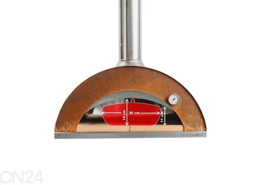 Puulämmitteinen pizzauuni Pizzo