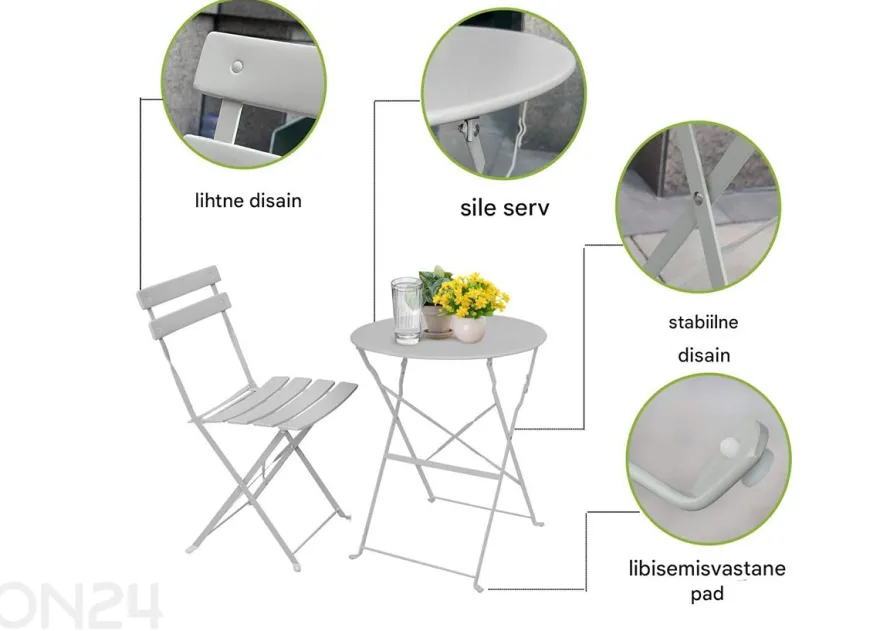 Puutarhakalustekomplekti Orion