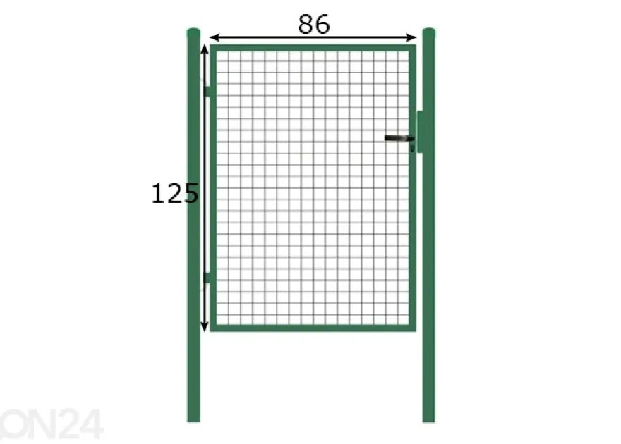 Puutarhaportti 1,25x0,86 m
