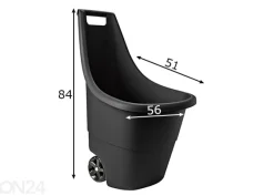 Puutarhavaunu Keter Easy Go Breeze 50 L, musta