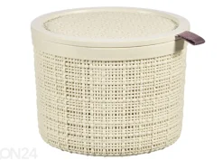 Pyöreä kori Jute kannella 2 L