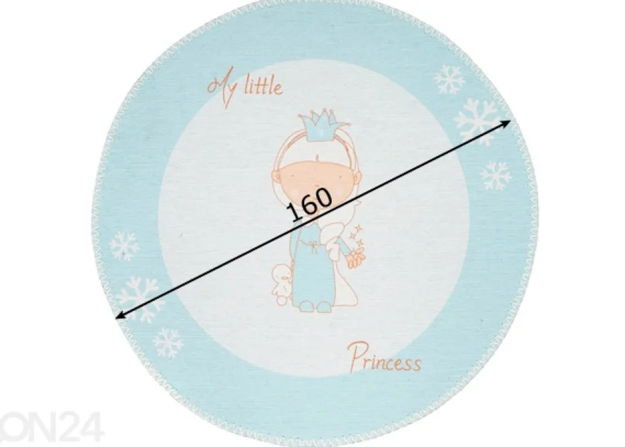 Pyöreä lasten matto Ø160 cm