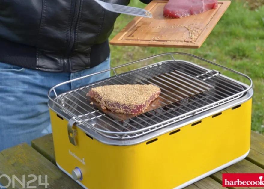 Pöytähiiligrilli Barbecook Carlo 44 x 33 x 21 cm, keltainen