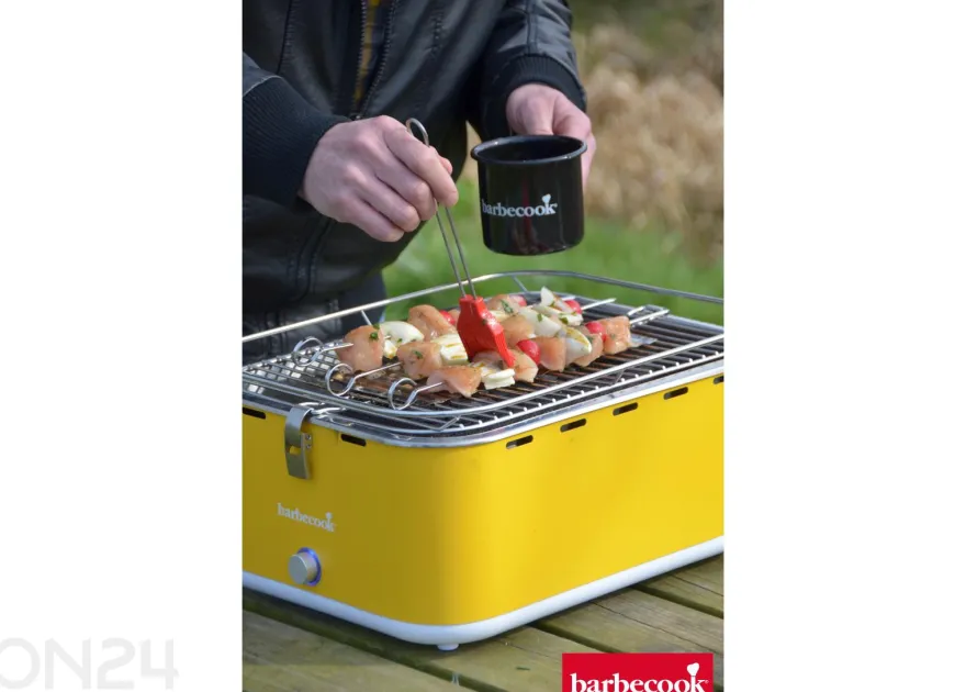Pöytähiiligrilli Barbecook Carlo 44 x 33 x 21 cm, keltainen