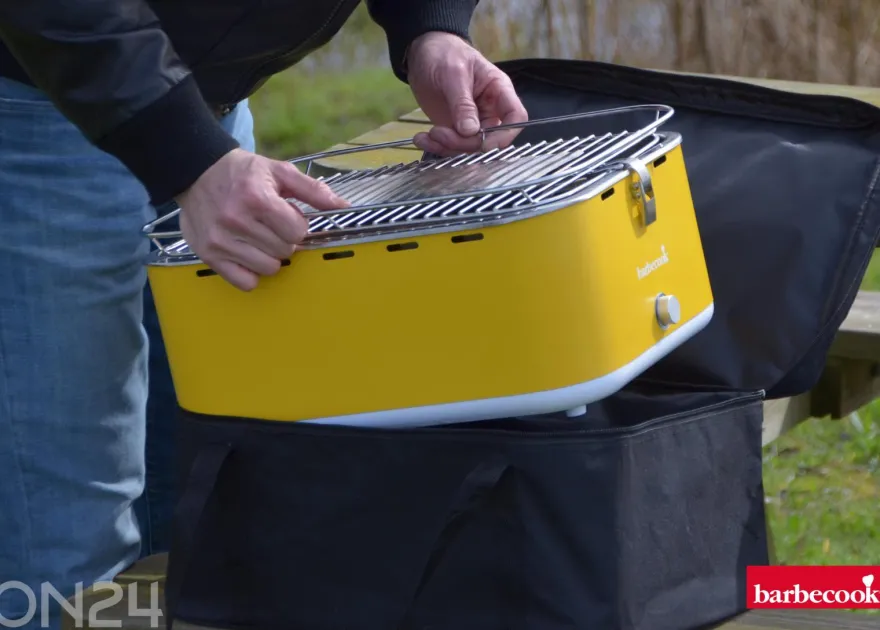 Pöytähiiligrilli Barbecook Carlo 44 x 33 x 21 cm, keltainen