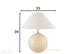 Pöytävalaisin Iiris 35, kermanvärinen