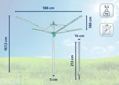 Pyykinkuivausteline Leifheit Linomatic 400 Easy