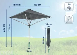 Pyykinkuivausteline Leifheit Linoprotect 400