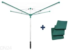 Pyykin kuivausteline Linomatic 500 Deluxe suojalla Leifheit