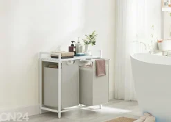 Pyykkikorit hyllytasolla 2 kpl
