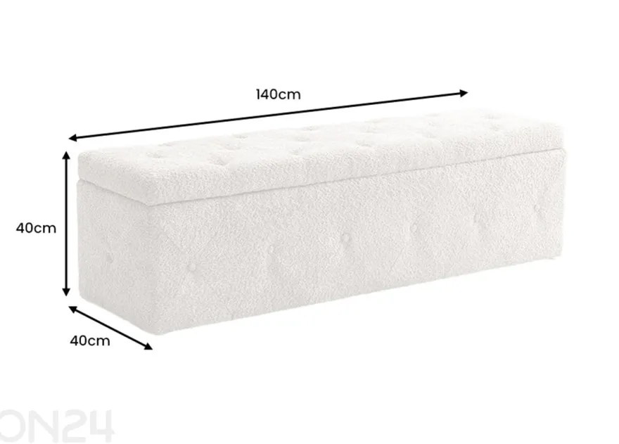 Rahi säilytystilalla Extravagancia 40x140 cm