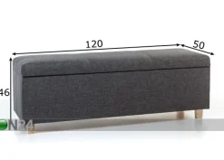 Rahi säilytystilalla Venecija 120 cm