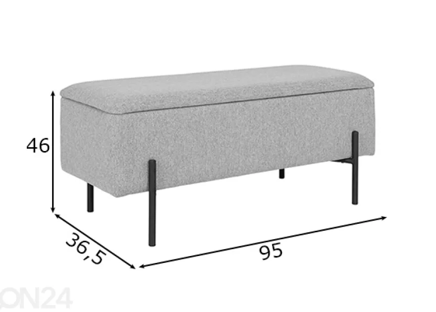 Rahi säilytystilalla Watford 95 cm