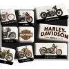 Retro magneetit HARLEY-DAVIDSON MALLIT, 9 kpl