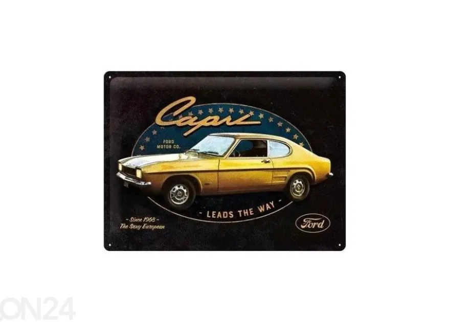 Retro metallijuliste Ford - Capri Leads The Way 30x40 cm