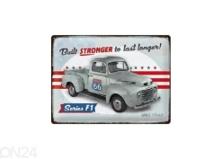 Retro metallijuliste Ford - F1 Built Stronger Since 1948 30x40 cm
