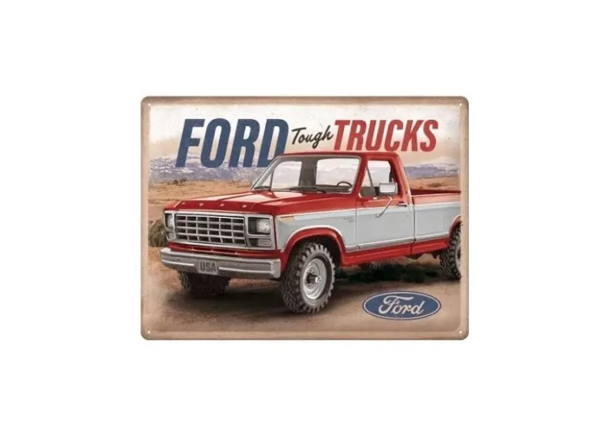 Retro metallijuliste Ford - Tough Trucks F250 Ranger 30x40 cm