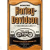 Retro metallijuliste 20x30 cm Harley-Davidson - Genuine Motorcycles Milwaukee