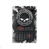 Retro metallikalenteri Harley-Davidson Skull