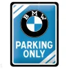 Retro metallitaulu BMW Parking Only 15x20 cm